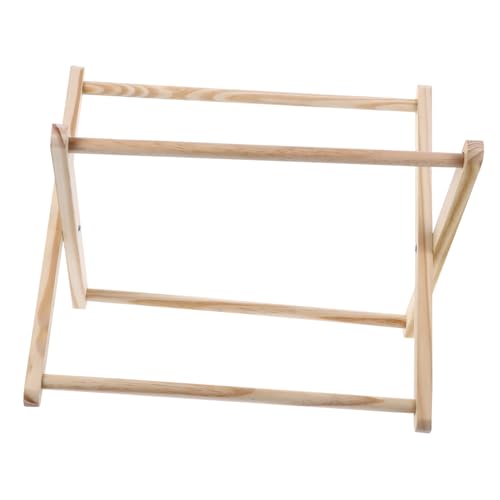 Ipetboom Faltbarer Desktop Magazinhalter Holz Aufbewahrungsständer Stabiler Zeitungsständer Tischablage Organizer Für Büro Und Zuhause von Ipetboom