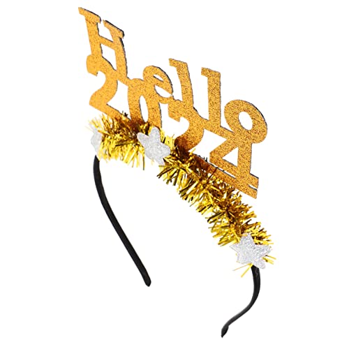 Ipetboom Festliches Haarband Goldfarbenes Neujahr Stirnband Leichtes Party Haarreif für Erwachsene für Silvester und Mottofeiern Ipetboom Festliches Haarband Goldfarbenes Neujahr Stirnband Leichtes Party Haarreif für Erwachsene für Silvester und Mottofeiern von Ipetboom