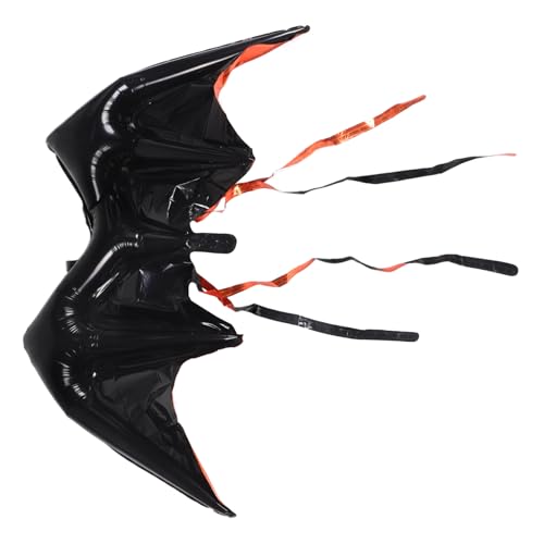 Ipetboom Fledermausflügel -Requisiten luftballons Halloween-Folienballons Halloween-Fledermausballon Halloween-Aluminiumballons Halloween-Geburtstagsballons Aluminiumfolie Schwarz von Ipetboom