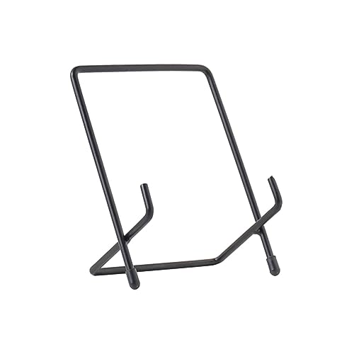 Ipetboom Geometrischer Wrought Iron Aufbewahrungsständer für Bücher Zeitschriften und Geschirr Großer Schwarzer Desktop Organizer für Zuhause und Büro und Rostbeständig von Ipetboom
