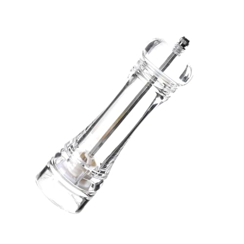 Ipetboom Gewürzbehälter mit Einstellbarer Körnung Manuell Verstellbarer Pfeffer Salzmühle Große Transparente Küchenbehälter für Salz Pfeffer Pfeffermühle mit Feiner und Grober Mahlfunktion von Ipetboom