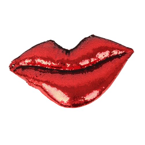 Ipetboom Glitzernde Lippenform Pailletten Kissen Deko Wurfkissen Sofa Kissen für Schlafzimmer Wohnzimmer Ipetboom Glitzernde Lippenform Pailletten Kissen Deko Wurfkissen Sofa Kissen für Schlafzimmer Wohnzimmer von Ipetboom