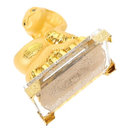 Ipetboom Goldene Harzschlangenfigur Jahr der Schlange Feng Shui Tischdekoration für Büro und Zuhause Feng Shui Glücksbringer für Neujahr Business Event und Festliche Raumgestaltung Ipetboom Goldene Harzschlangenfigur Jahr der Schlange Feng Shui Tischdekoration für Büro und Zuhause Feng Shui Glücksbringer für Neujahr Business Event und Festliche Raumgestaltung von Ipetboom