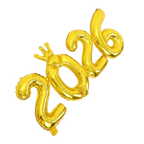 Ipetboom Goldene Zahlen Luftballons aus Aluminiumfolie Große Schwebende Partydekoration für Silvester Abschlussfeier Geburtstag und Hochzeit Einfach Aufzublasen Langanhaltend Vielseitig von Ipetboom