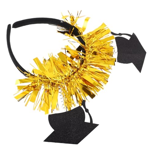 Ipetboom Graduations party Haarreif mit Mini hut Modisches Trendiges Abschlussstirnband für Frauen Sorgfältig Gefertigtes Pflegeleichtes Kopfschmuck accessoire für Feierlichkeiten von Ipetboom