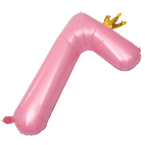 Ipetboom Große Zahl Luftballon mit Krone Aluminiumfolie Geburtstagsdeko Langlebig und Sicher für Geburtstagsfeier Partydekoration Fotobooth Hochzeit Babyparty Festlich und Auffällig von Ipetboom