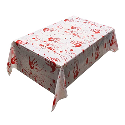 Ipetboom Halloween Blutige Tischdecke Wasserdichtes Tischcover für Halloween Feiern Gruselige Tischwäsche mit Handabdruck Tischschutz für Esszimmer und Garten Praktische Dekoration für Ipetboom Halloween Blutige Tischdecke Wasserdichtes Tischcover für Halloween Feiern Gruselige Tischwäsche mit Handabdruck Tischschutz für Esszimmer und Garten Praktische Dekoration für von Ipetboom