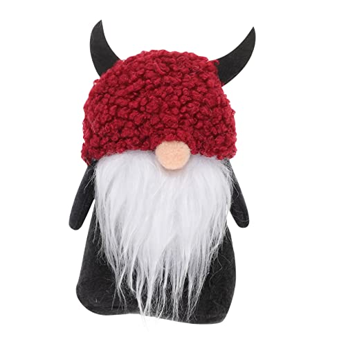 Ipetboom Halloween Gesichtslose Gnom Puppe Rote Plüschfigur Für Wohnzimmer Schlafzimmer Tischdekoration Gruselige Kleine Halloween Deko Mit Weichem Körper von Ipetboom