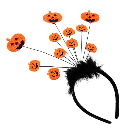 Ipetboom Halloween Haarreif Kürbis Orange Leichtes Atmungsaktives Party Accessoire Strapazierfähiger Kopfschmuck für Karneval Kostümfest und Fotos von Ipetboom