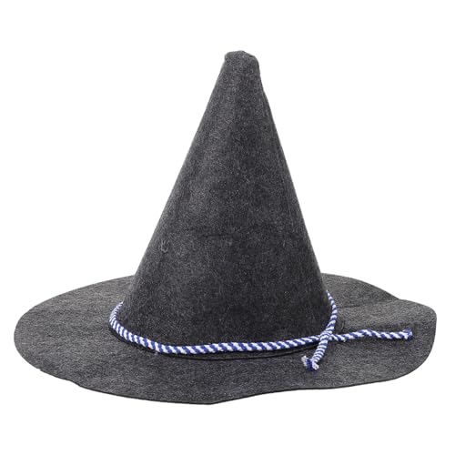 Ipetboom Halloween Hexenhut Damen Filz mit Breiter Krempe Partyhut für Hexenkostüm Gruselige Verkleidung Halloween Dekoration Cosplay Zubehör für Kostümparty Ipetboom Halloween Hexenhut Damen Filz mit Breiter Krempe Partyhut für Hexenkostüm Gruselige Verkleidung Halloween Dekoration Cosplay Zubehör für Kostümparty von Ipetboom
