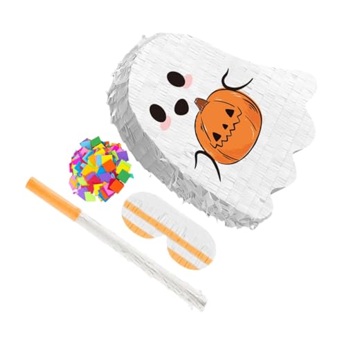 Ipetboom Halloween Pinata mit Geist-motiv Robuste für Drinnen und Draußen Vielseitige Halloween Deko Interaktives Partyspiel für Familien für Mexikanische Karnevalsfeiern von Ipetboom