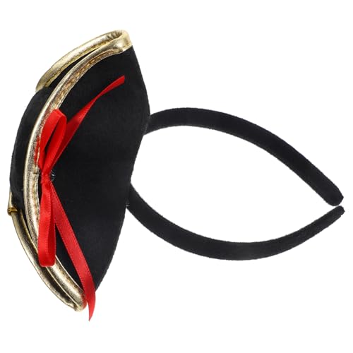 Ipetboom Halloween Piratenhut Haarreif Damen Haarschmuck Cosplay Zubehör für Kostüm Party Bühnenauftritt von Ipetboom