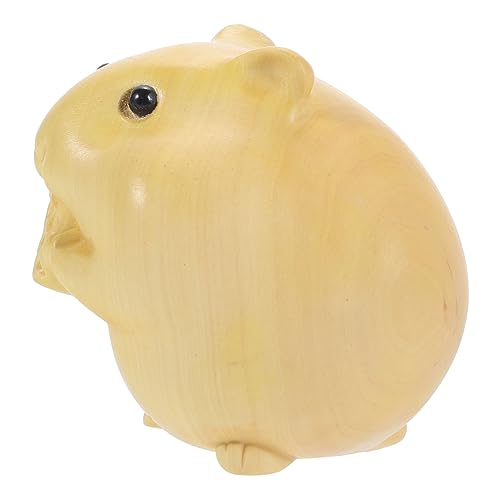 Ipetboom Handgefertigte Gelbe Holz Hamsterfigur aus Boxwood Dekorative Holzstatue Niedliche Tierornament für Wohnkultur Tischdekoration und Geschenkidee für Hamsterliebhaber Ipetboom Handgefertigte Gelbe Holz Hamsterfigur aus Boxwood Dekorative Holzstatue Niedliche Tierornament für Wohnkultur Tischdekoration und Geschenkidee für Hamsterliebhaber von Ipetboom