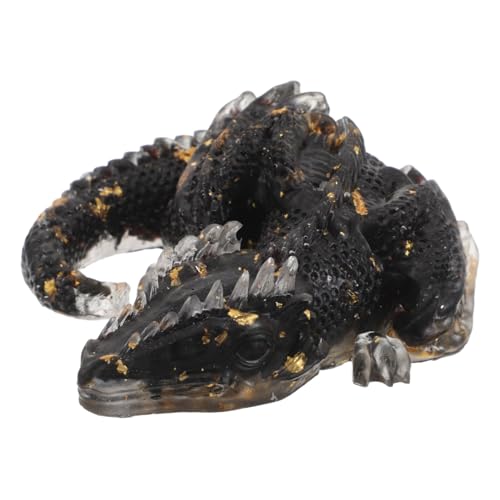 Ipetboom Handgefertigte Kristall Drachenfigur aus Resin Orientalische Mythologie Dekoration Einzigartige Tischskulptur Stilvolles Wohnaccessoire Geschenkidee für Zuhause und Büro von Ipetboom