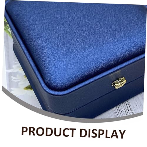 Ipetboom Hochwertige PU Schmuckbox Blau Schmuckkästchen für Anhänger Ringe Ohrringe und Halsketten Langlebige Schmuck aufbewahrungstasche für Reisen und Zuhause Ipetboom Hochwertige PU Schmuckbox Blau Schmuckkästchen für Anhänger Ringe Ohrringe und Halsketten Langlebige Schmuck aufbewahrungstasche für Reisen und Zuhause von Ipetboom