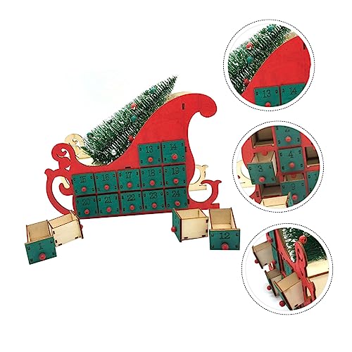Ipetboom Holz Adventskalender für Weihnachten Tägiger Countdown Kalender als Weihnachtsdeko für Festliche Anlässe für Zuhause für Freunde von Ipetboom