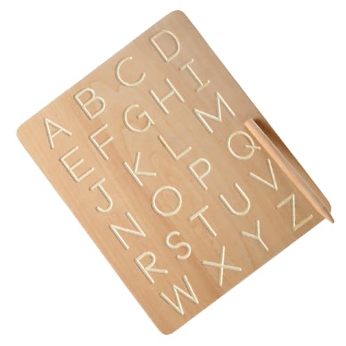 Ipetboom Holz Buchstaben Zahlen Übungsbrett Montessori Pädagogisches Lernspielzeug Doppelseitig Schreibtafel zum Nachspuren von Alphabet und Zahlen für Vorschule und Kindergarten Ipetboom Holz Buchstaben Zahlen Übungsbrett Montessori Pädagogisches Lernspielzeug Doppelseitig Schreibtafel zum Nachspuren von Alphabet und Zahlen für Vorschule und Kindergarten von Ipetboom