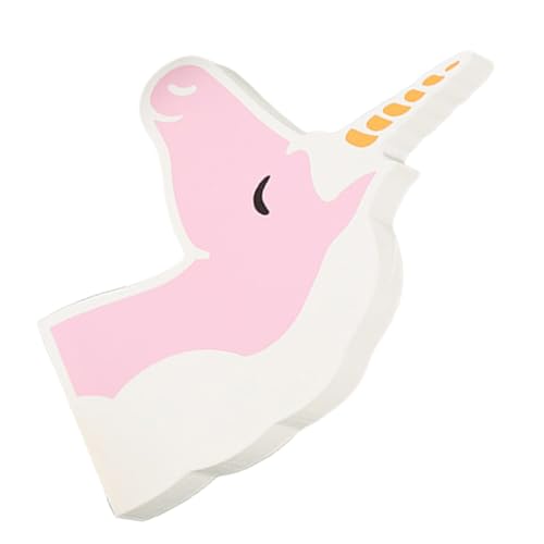 Ipetboom Holz Einhorn Kopf Ornament Niedliches Deko Element für Zuhause und Büro und Vielseitig Einsetzbar als Tischdekoration für Weihnachten und Besondere Anlässe von Ipetboom