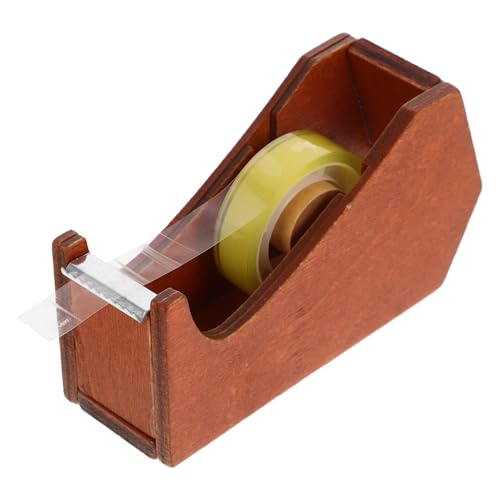 Ipetboom Holz Klebebandabroller Tiermotiv Tisch Klebebandspender Multifunktionaler Tape Cutter für Büro und Geschenkverpackung Charmanter Langlebiger Tape Roller mit Dekorativem Design von Ipetboom