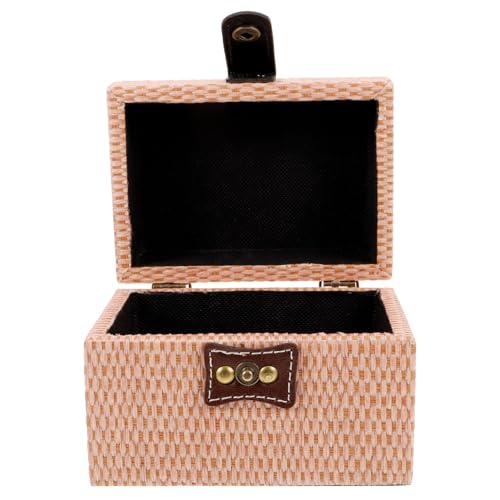 Ipetboom Holz Schmuckschatulle Klein Tragbarer Schmuck Organizer aus Robustem Holz Dekorative Aufbewahrungsbox für Damen Geschenkbox für Schmuck und Accessoires Kompakt und Leicht für von Ipetboom