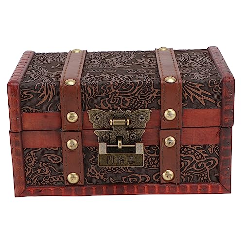 Ipetboom Holz Schmuckschatulle Vintage Aufbewahrungsbox für Schmuck und Persönliche Schätze Dekorative Holzbox mit Kunstvollem Design für Zuhause Dunkelrot Ipetboom Holz Schmuckschatulle Vintage Aufbewahrungsbox für Schmuck und Persönliche Schätze Dekorative Holzbox mit Kunstvollem Design für Zuhause Dunkelrot von Ipetboom