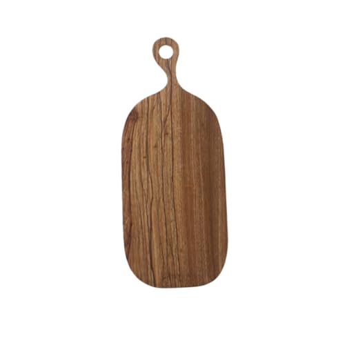 Ipetboom Holz Schneidebrett mit Praktischem Aufhängeloch Natürlicher Holzgriff Robustes Küchenbrett zum Schneiden von Brot Obst Gemüse und Fleisch Pflegeleicht Kleines Format von Ipetboom