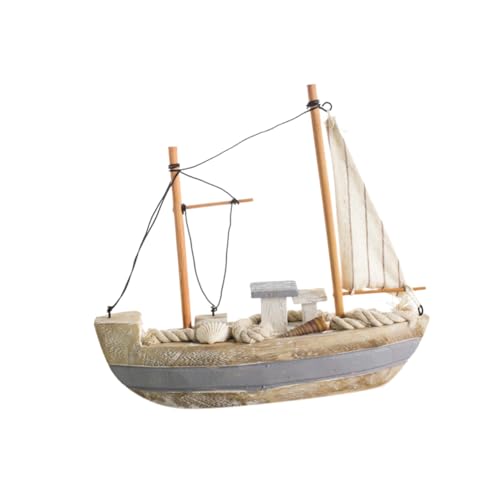 Ipetboom Holz Segelboot Ornament Mediterraner Stil Handgefertigtes Holzboot Modell Tischdekoration Nautisch Deko Geschenkidee Ipetboom Holz Segelboot Ornament Mediterraner Stil Handgefertigtes Holzboot Modell Tischdekoration Nautisch Deko Geschenkidee von Ipetboom