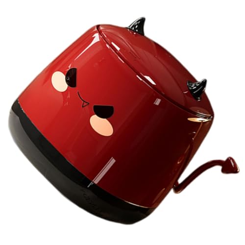 Ipetboom Kawaii Demon Abfallbehälter mit Deckel Kleiner Schreibtischmüllkorb für Büro Schlafzimmer und Badezimmer für Kleine Räume Ipetboom Kawaii Demon Abfallbehälter mit Deckel Kleiner Schreibtischmüllkorb für Büro Schlafzimmer und Badezimmer für Kleine Räume von Ipetboom