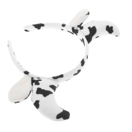 Ipetboom Kawaii Kuhhörner Stirnband Weiches Bequemes Haarband mit Niedlichen Kuhohren für Halloween Kostüm Tierparty Cosplay und Süße Accessoires für Damen und Mädchen von Ipetboom