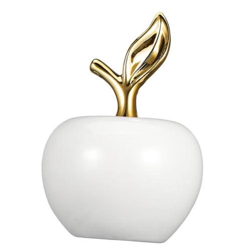 Ipetboom Keramik Apfel Dekoration Klein Realistisch Künstlich Weihnachtsdeko Tisch Ornament für Zuhause und Büro Stilvolle Geschenkidee von Ipetboom