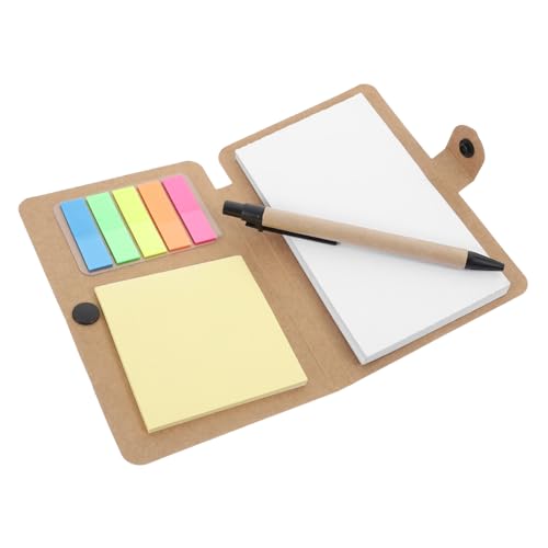Ipetboom Kompaktes Notizbuch mit Stift und Farbigen Registerkarten für Büro und Reisen Vielseitig Einsetzbar aus Robustem Material Organisation und Notizen von Ipetboom