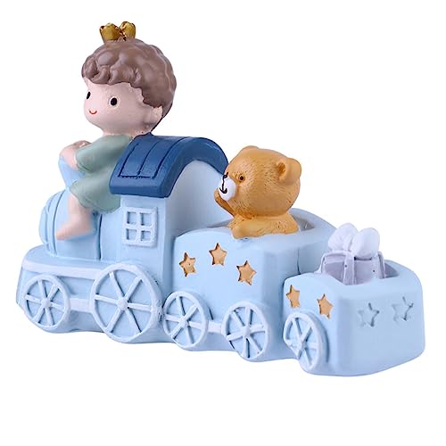 Ipetboom Kreativer Zug Kuchenaufsatz Niedlicher Torten für Geburtstagsfeiern Verzierung für Kuchen und Desserts für Kinderzimmer Tischdekoration Hochwertiger Cake Topper aus Langlebigem von Ipetboom