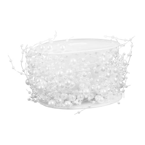 Ipetboom Künstliche Perlenkette Perlenschnur zum Basteln Verstellbar Schwimmfähig für Vasen und Hochzeitsdekoration Langlebig Eleganter Schmuck für DIY Projekte Ipetboom Künstliche Perlenkette Perlenschnur zum Basteln Verstellbar Schwimmfähig für Vasen und Hochzeitsdekoration Langlebig Eleganter Schmuck für DIY Projekte von Ipetboom