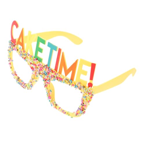 Ipetboom Lustige Geburtstagsbrille Gelbe Partybrille für Unvergessliche Feiern Requisiten für Fotoshootings Langlebig und Vielseitig Einsetzbar Sorgt für Gute von Ipetboom
