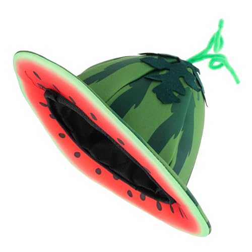 Ipetboom Lustiger Wassermelonen Partyhut Plüsch Obst Kostüm Kopfbedeckung für Karneval Verkleidung Halloween Geburtstag Weihnachten für Erwachsene von Ipetboom