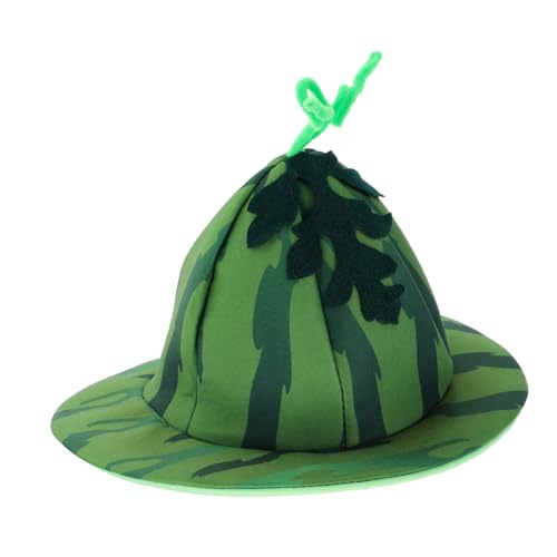 Ipetboom Lustiger Wassermelonenhut für Erwachsene Farbenfroher Partyhut mit Leichtem Einzigartigem Design für Halloween Weihnachten Geburtstagsfeiern und Thematische Kostümpartys von Ipetboom