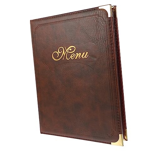 Ipetboom Menübuch Cover Menühalter Schutz Ordner für Restaurant Bar Braun Transparent Ipetboom Menübuch Cover Menühalter Schutz Ordner für Restaurant Bar Braun Transparent von Ipetboom