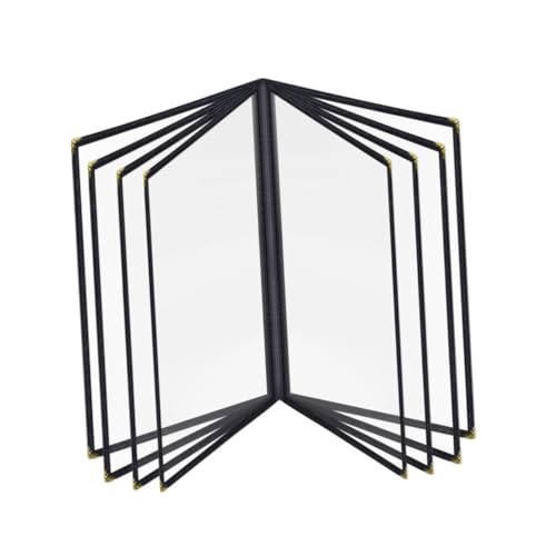 Ipetboom Menümappe A4 Menühülle Weinkartenhülle Menühalter Für Restaurant Menühüllen Menühüllen Transparente Mappe A4 Menüschutz Restaurant Menühülle Menübuch Pvc von Ipetboom