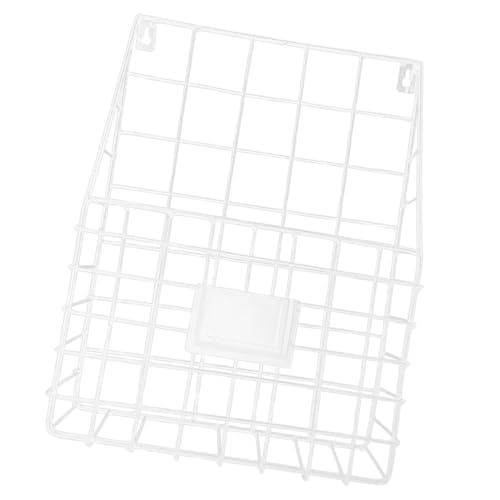 Ipetboom Metall Wandkorb Weiß Magazinhalter Zeitungsständer Hängend Wandregal Schmal für Büro Zuhause Dokumentenablage Organizer von Ipetboom