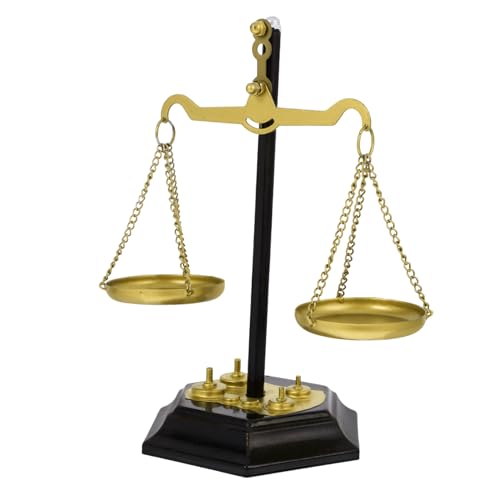 Ipetboom Metallische Balance Dekoration für Tisch Vintage Stil Vielseitig Einsetzbar als oder Aufbewahrung für Kleine Gegenstände für Zuhause und Büro von Ipetboom