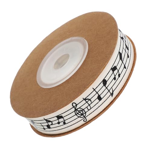 Ipetboom Musiksymbol Geschenkband Baumwollband mit Noten Motiv für DIY Basteln Hochzeit Geburtstag Verpackung Dekoration von Ipetboom