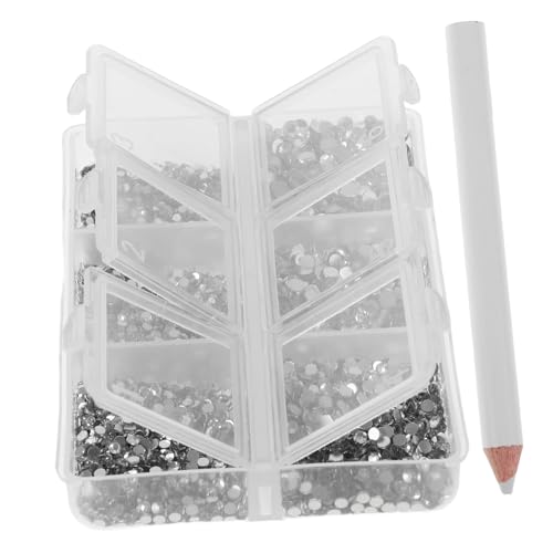 Ipetboom Nail Art Strasssteine Rund Glänzend DIY Schmuck für Nägel Party Hochzeit Dekoration mit Applikationsstift von Ipetboom