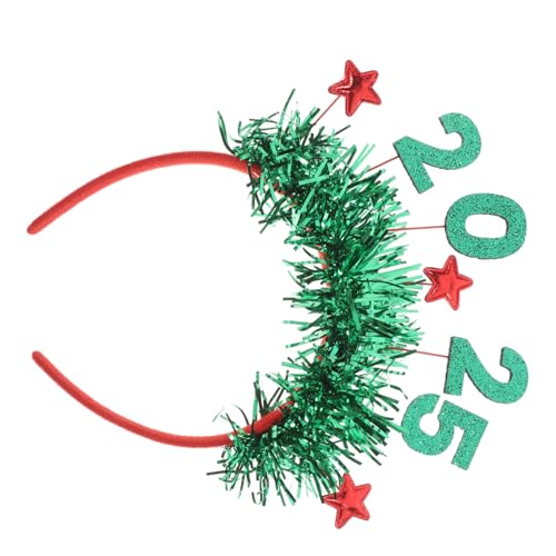 Ipetboom Neujahr Haarreif Grün Stern Girlande Plastik Stirnband für Frauen Mehrfach Verwendbar Partyaccessoire und Fotorequisit für Silvester Feierlichkeiten von Ipetboom