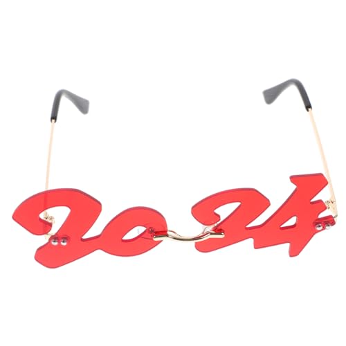Ipetboom Neujahrs Party Sonnenbrillen Lustige Rimless Brille Für Silvester Hip Hop Verspiegelt Unisex Accessoires Für Unvergessliche Feier von Ipetboom