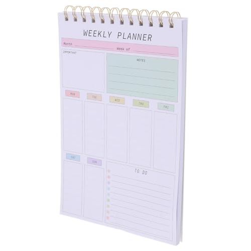 Ipetboom Notizbuch Planer Notizblock zu machen Wöchentlicher Notizblock Pad machen Papier von Ipetboom