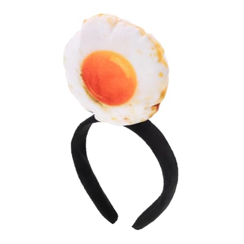 Ipetboom Plüsch Haarreif Ei Design Haarband Kreativer Haarreifen Damen Kompakt Stirnband Party Kostüm Haarschmuck Fasching Cosplay von Ipetboom