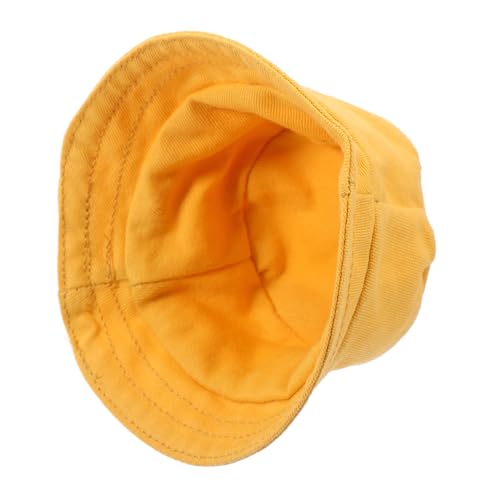 Ipetboom Polyester Fischerhut für Puppen Kleines Austauschbares Mode Accessoire Gelber Mini Hut als Süße Dekoration für Kuscheltiere und Puppenhaus von Ipetboom