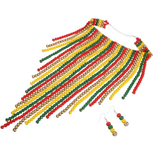 Ipetboom Retro Handmade Holzperlen Halskette Ethnischer Bunter Boho Schmuck für Frauen Statement Holz Schmuckstück mit Handgefertigtem Farbenfrohem Anhänger Vielseitiges Accessoire für Jede Ipetboom Retro Handmade Holzperlen Halskette Ethnischer Bunter Boho Schmuck für Frauen Statement Holz Schmuckstück mit Handgefertigtem Farbenfrohem Anhänger Vielseitiges Accessoire für Jede von Ipetboom