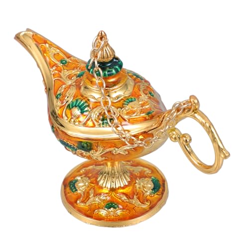 Ipetboom Retro Zauberlampe Tischdekoration aus Zinklegierung Stilvolle Vintage Wohnkultur mit Stabiler Verarbeitung Dekoratives Modell für Party Wohnzimmer Regal und Besondere Anlässe von Ipetboom