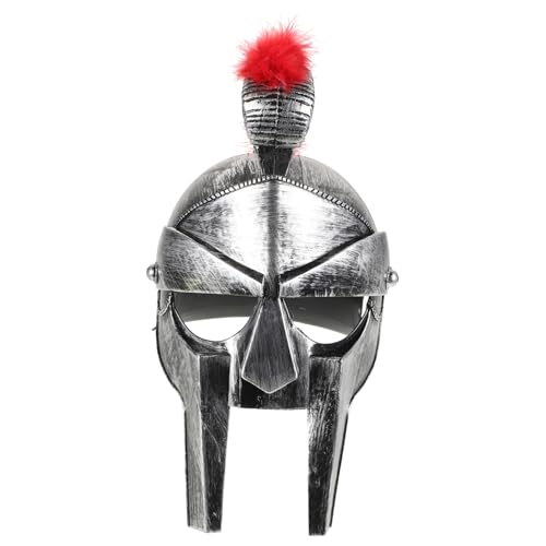 Ipetboom Römischer Helm für Jugendliche Plastik Ritterhelm für Kostümpartys Halloween und Rollenspiele Detailgetreue Römische Krieger Accessoires für Cosplay und Historische Aufführungen von Ipetboom